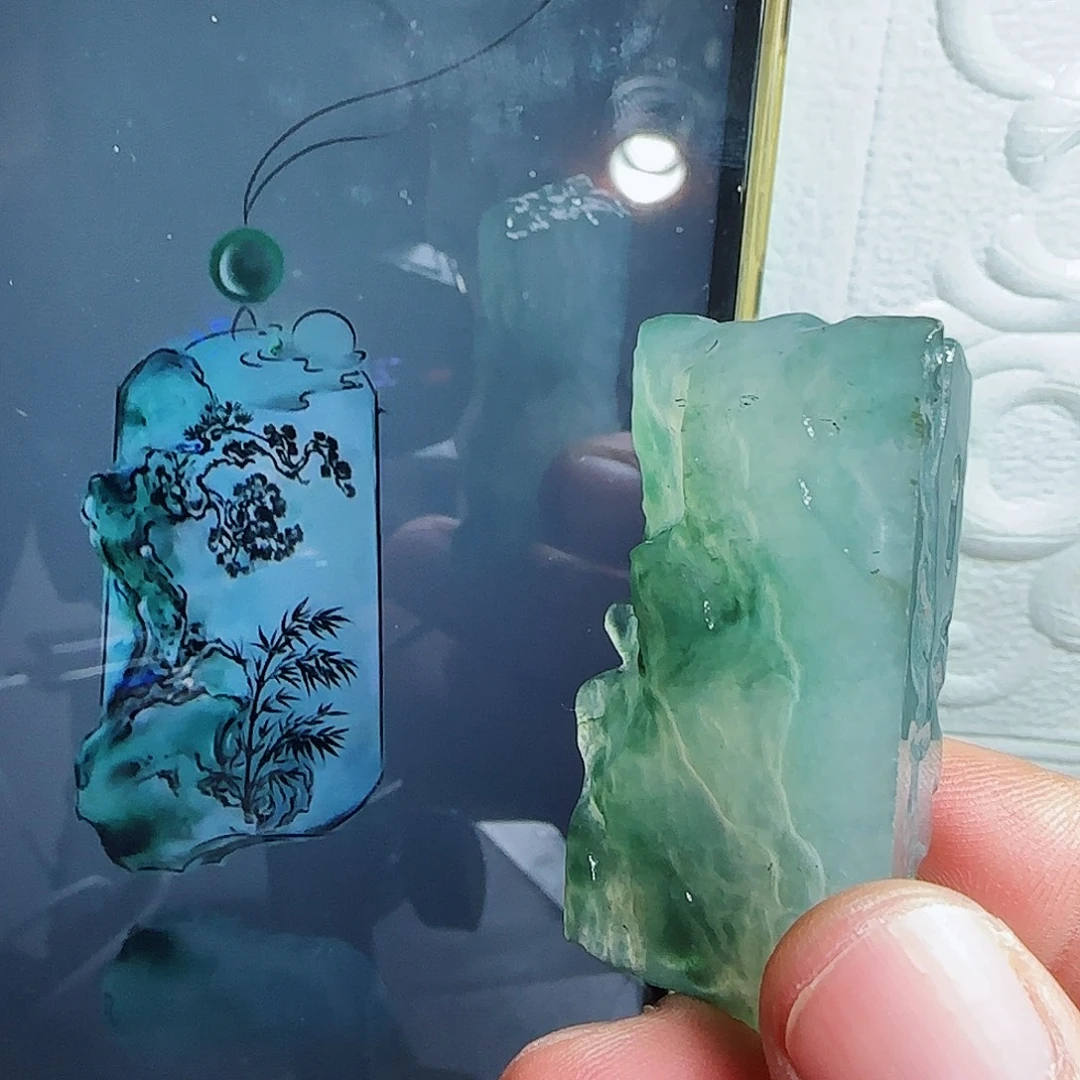 未镶嵌定制翡翠缅甸天然翡翠A货含老师工艺