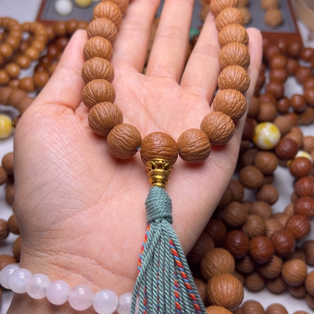 猴头核桃手串14凤羽手持