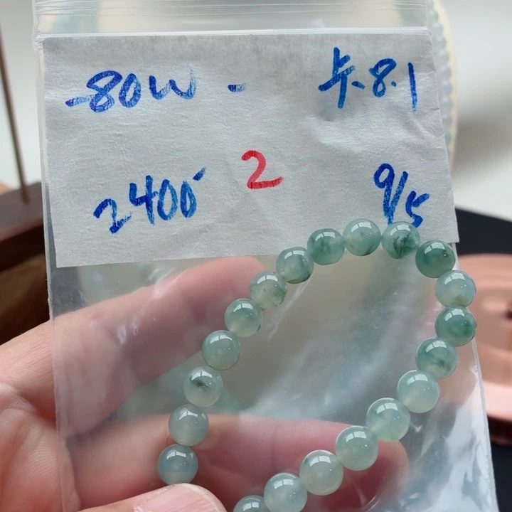 定制翡翠未镶嵌翡翠珠链