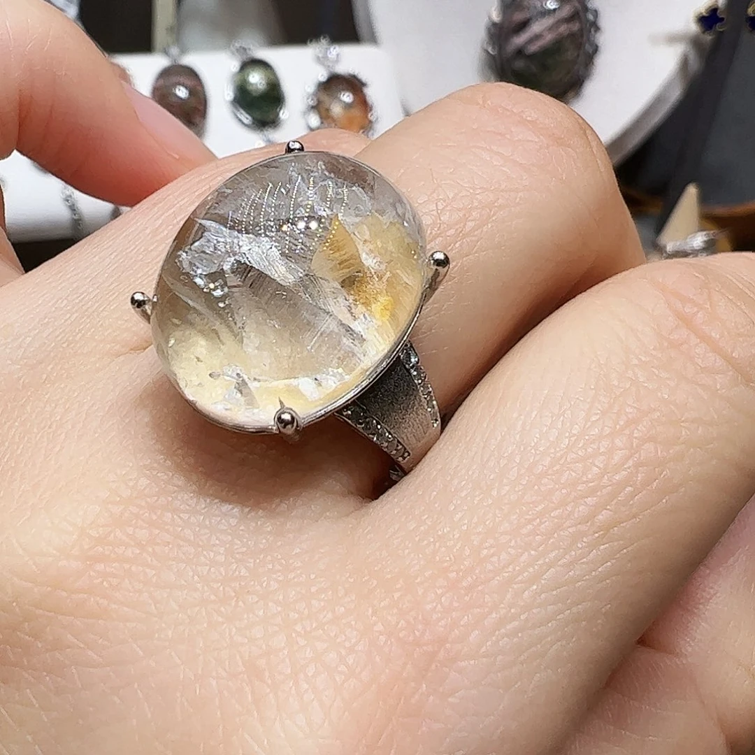 s***u水晶银S925镶嵌珠宝半成品