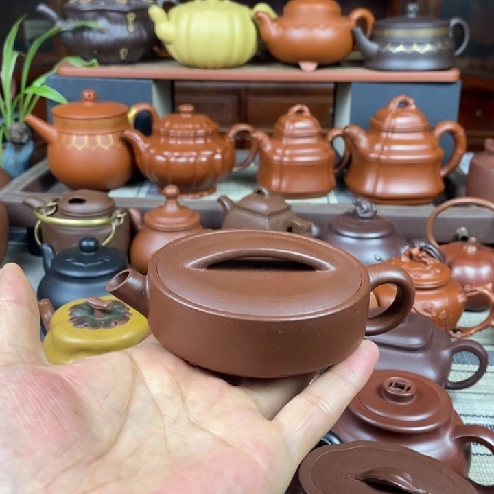 茶壶紫砂景元150cc原矿老紫泥特价