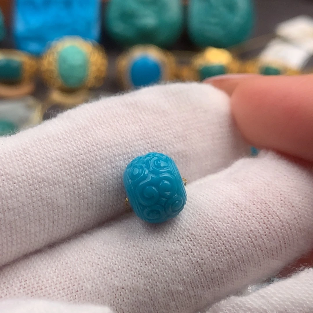 绿松石未镶嵌发饰9.6mm