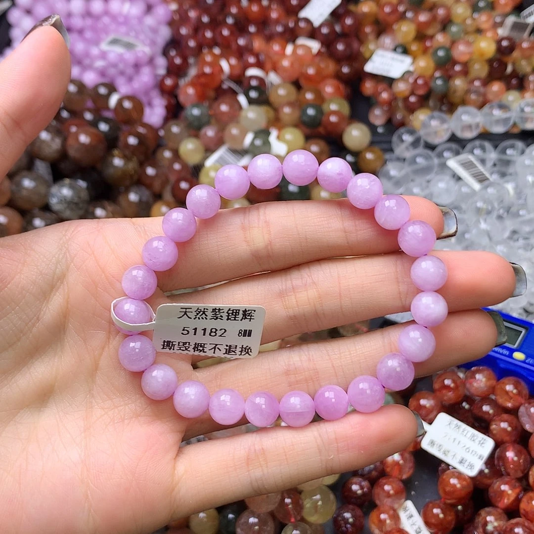 未镶嵌锂辉石手链…..