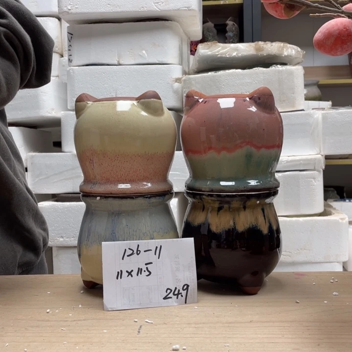粗陶多肉花盆微瑕11