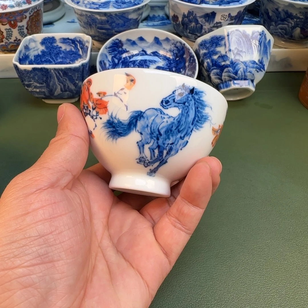 纯手工纯手绘茶具石头68