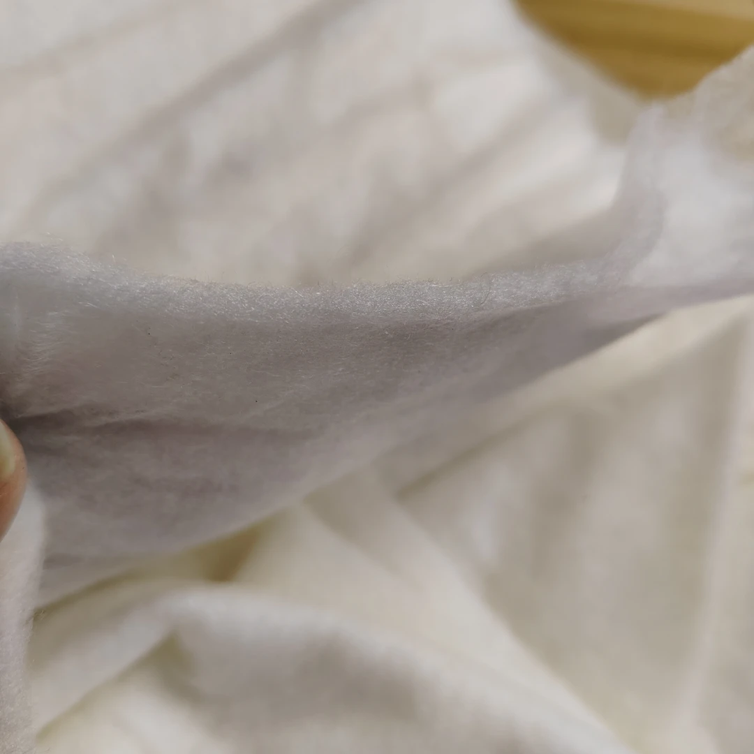 纯羊绒絮片棉衣填充物