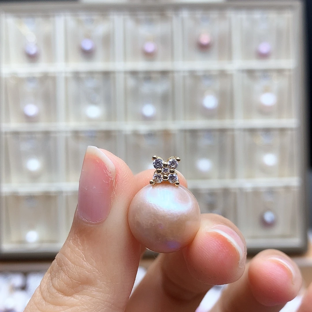 项链合金淡水珍珠