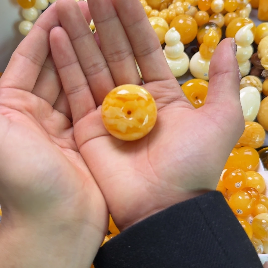 琥珀珠宝奇石未镶嵌焦皮虎皮墩子