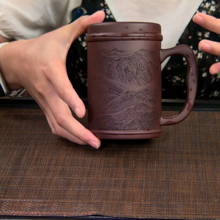茶杯紫砂高货放漏