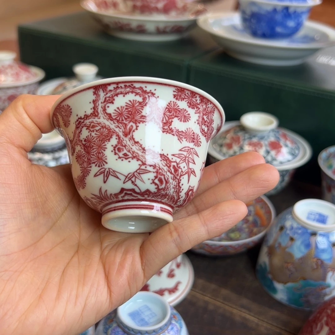 H正绎堂岁寒三友铃铛杯
