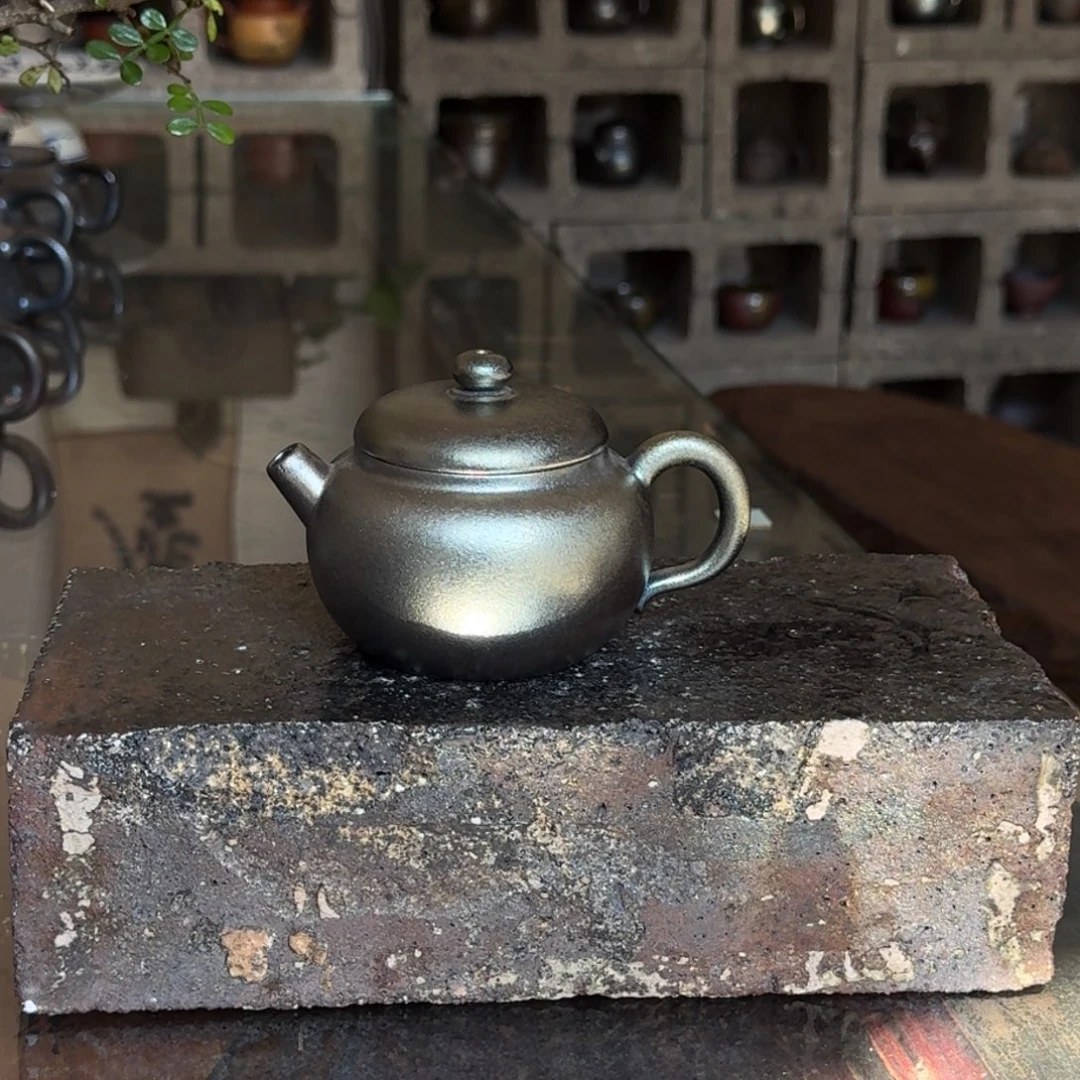 建水紫陶紫泥柴烧茶具