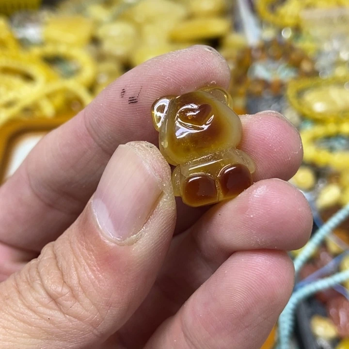 裸石蜜蜡未镶嵌吊坠