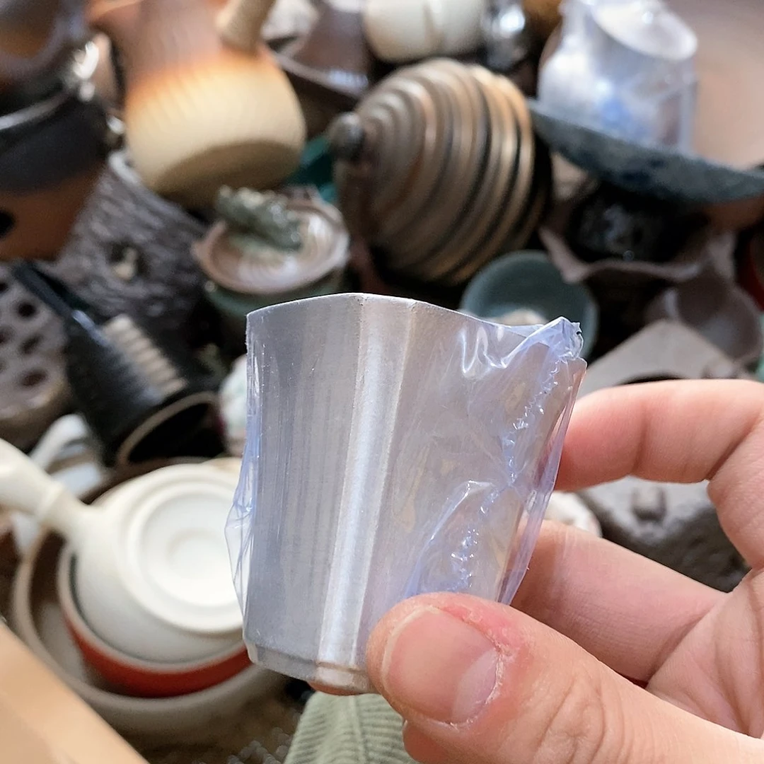 瓷片荷花的小秘密花园中了好多一