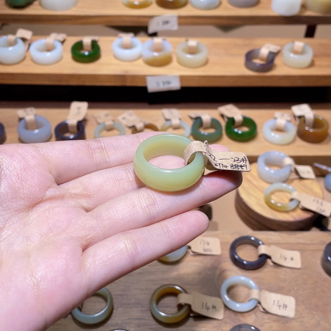 和田玉戒指未镶嵌暖*20.1