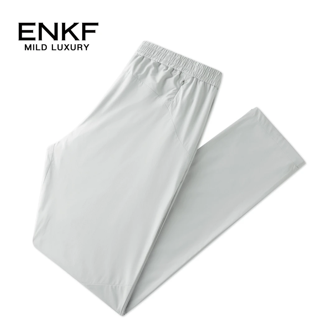 蒙口透抗皱免烫速干休闲裤夏季薄款男士登山户外运动宽松透气轻奢