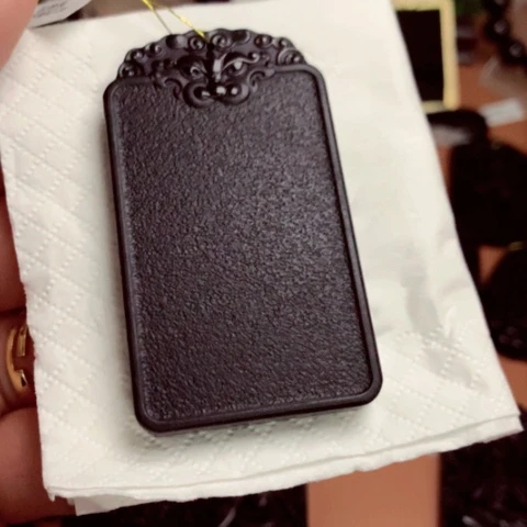 天然缅甸a货钢琴黑挂件