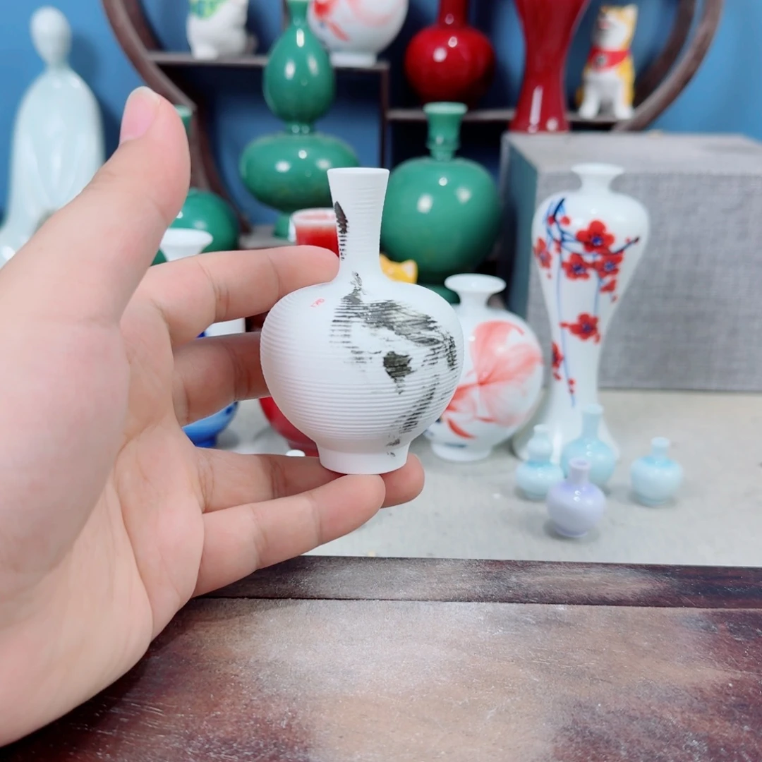 陶瓷手工小花器摆件