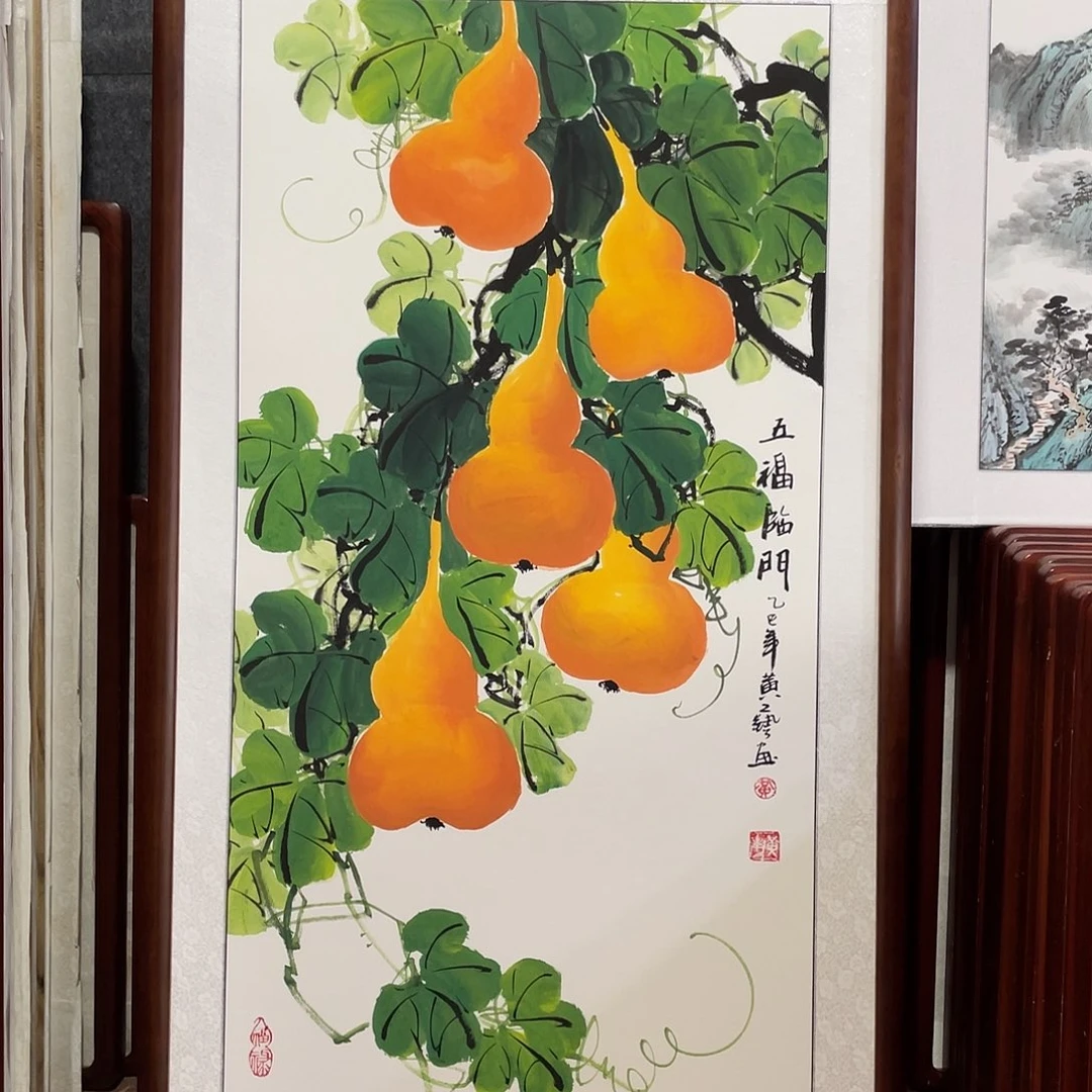 国画带框尺寸63*123厘米