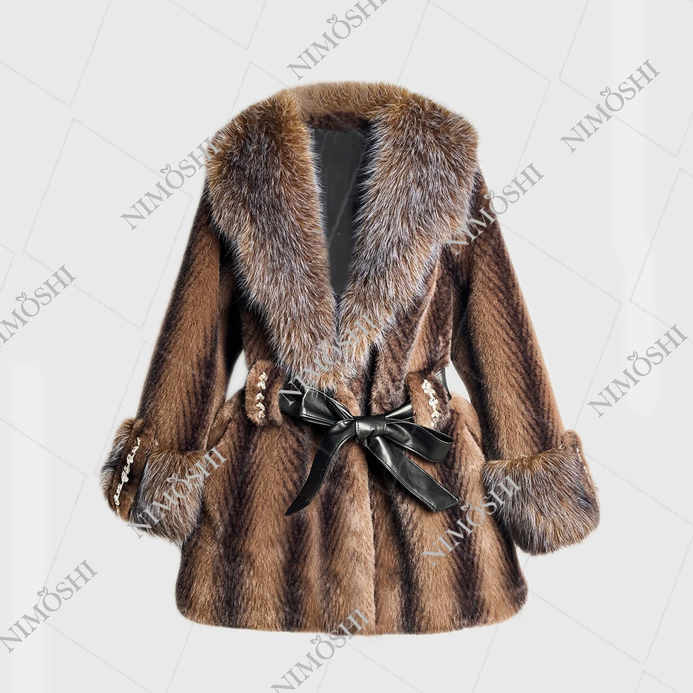 NIMðSHI【灿灿】韩系高级感时尚百搭毛外套收腰减龄外套女L5088