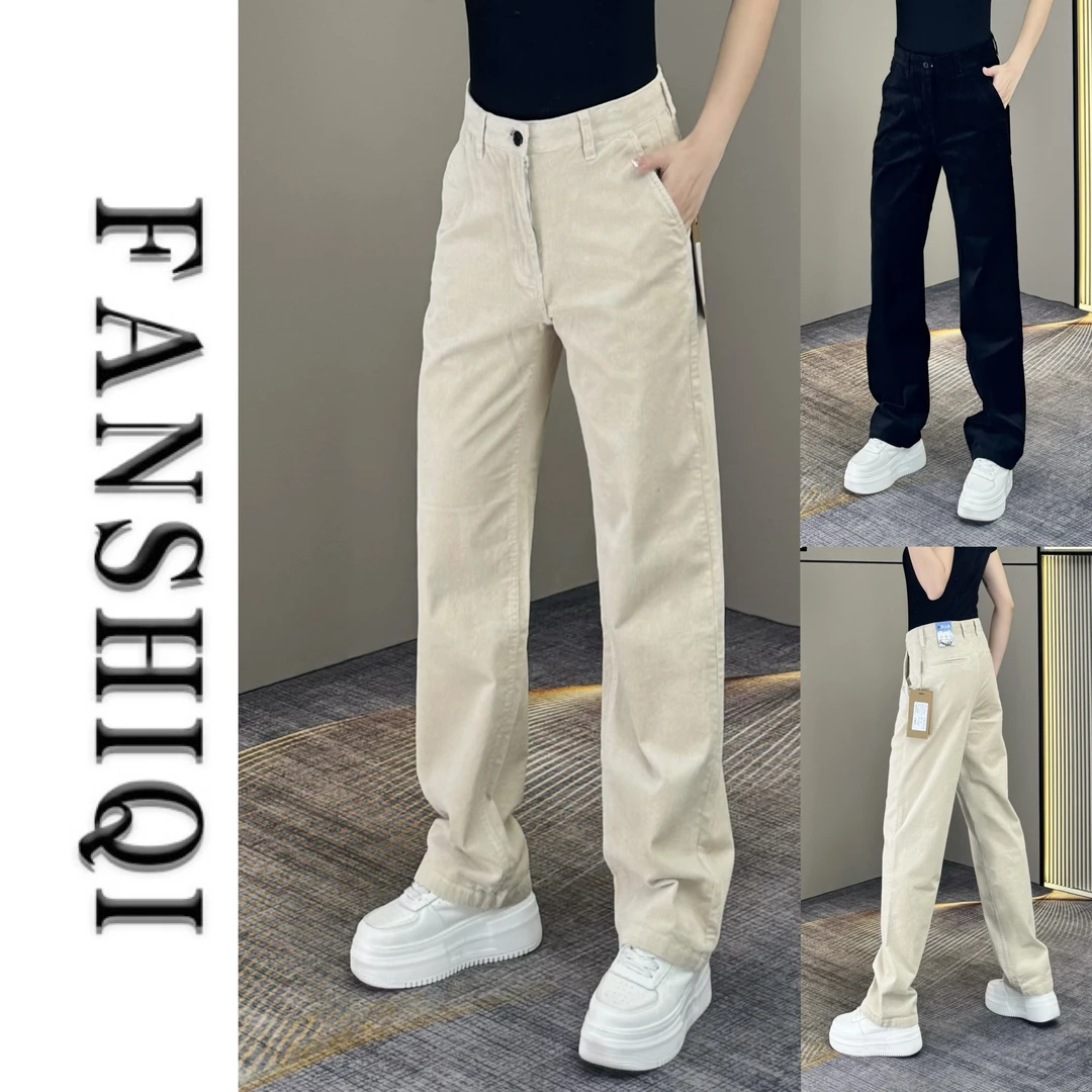 【凡仕奇】条绒棉秋季新款男士商务休闲裤百搭气质显瘦直筒长裤3513