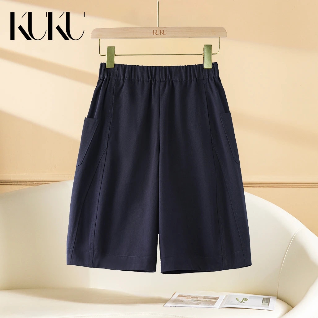 【行走小空调】2025夏季100冰氧空气棉薄款休闲显瘦女士短裤7995