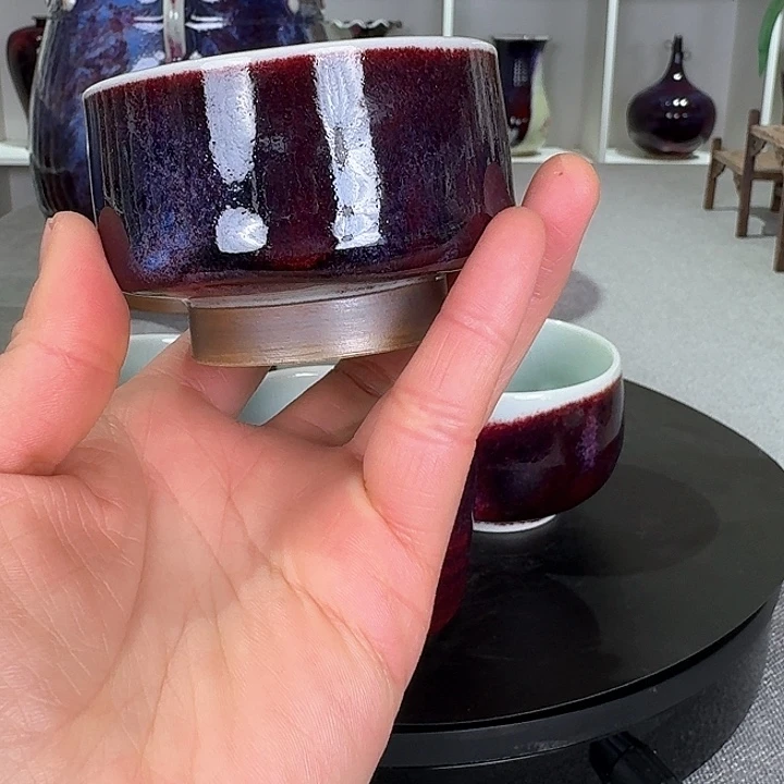 摆件纯手工主人杯钧窑