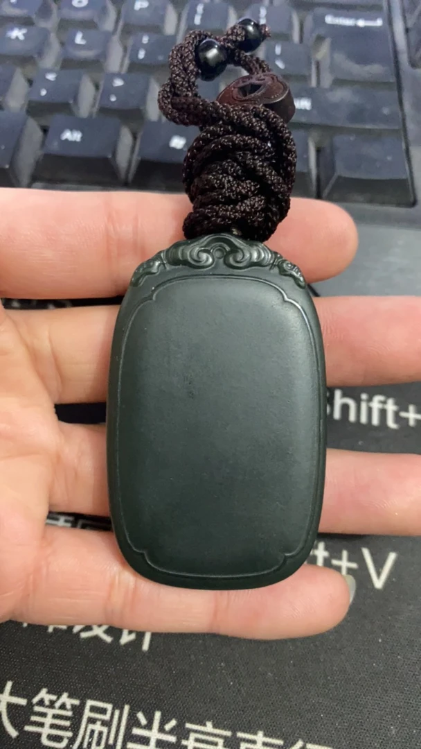 和田玉青玉无事牌