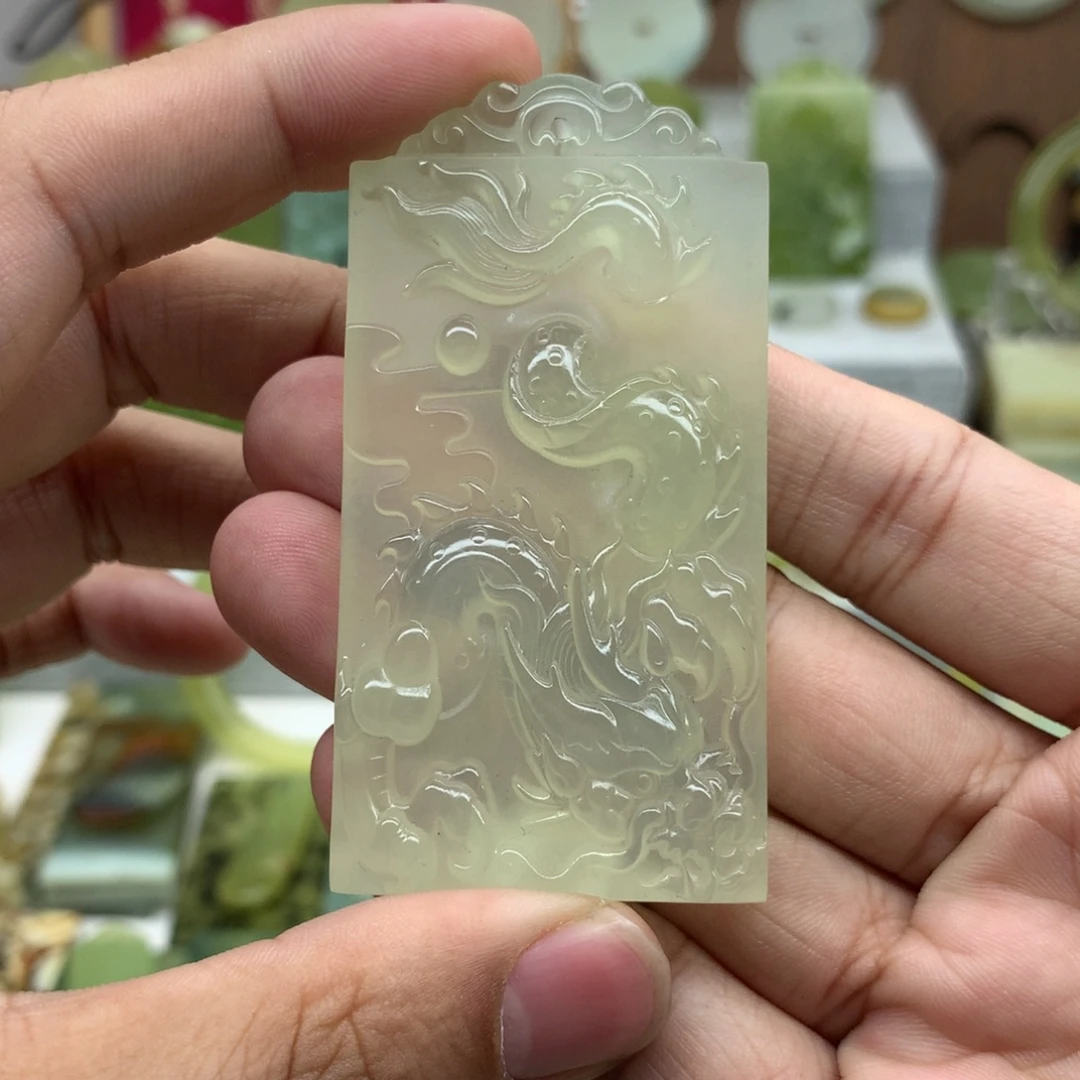 用***6岫玉未镶嵌吊坠(不含链)