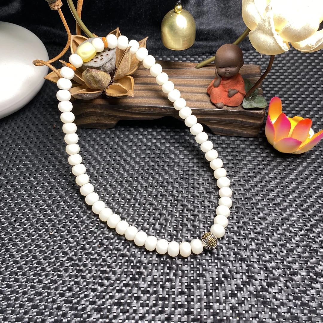 白玉菩提10+mm双圈无礼盒-J0Q11032