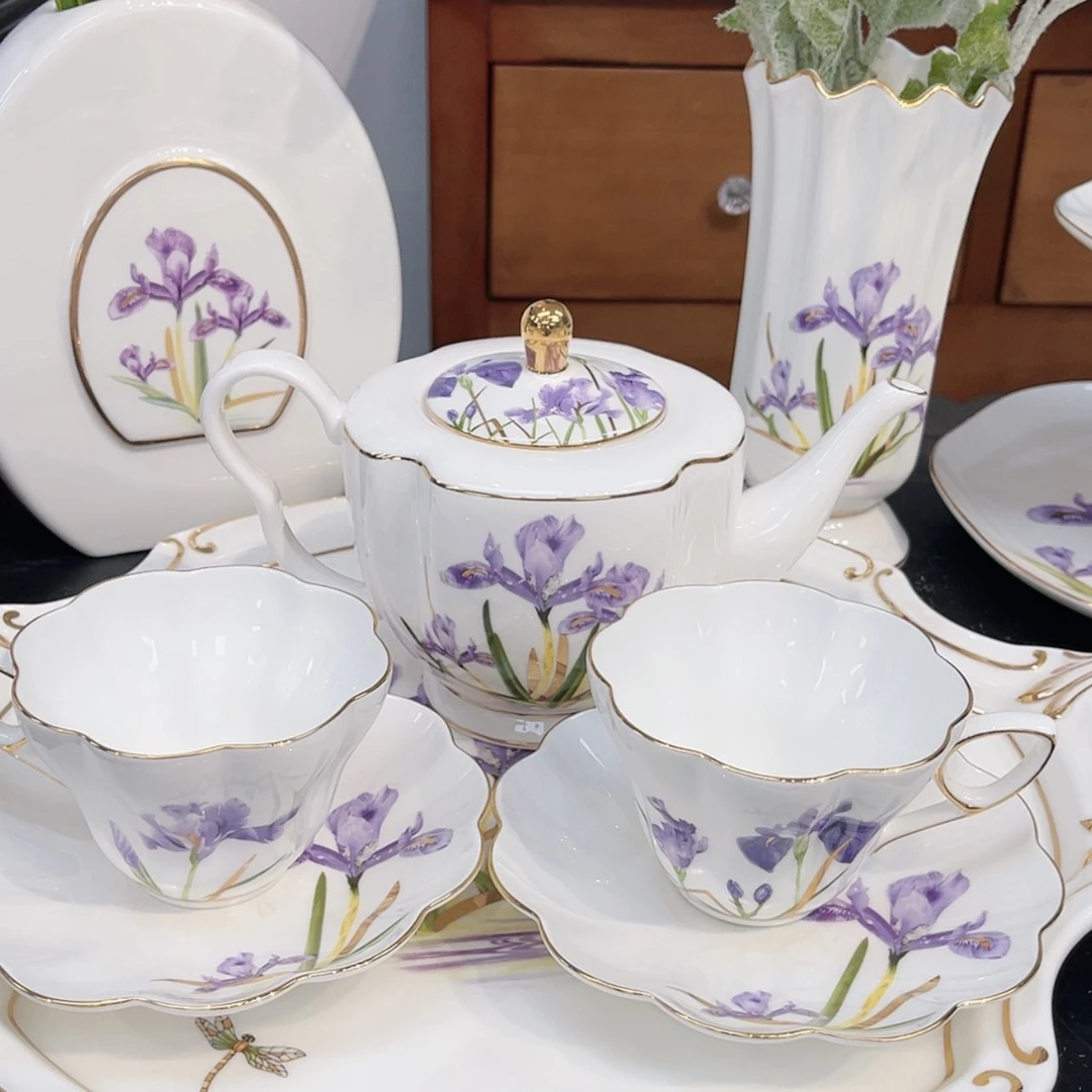 【闪购商品】瓷片一壶两杯——————