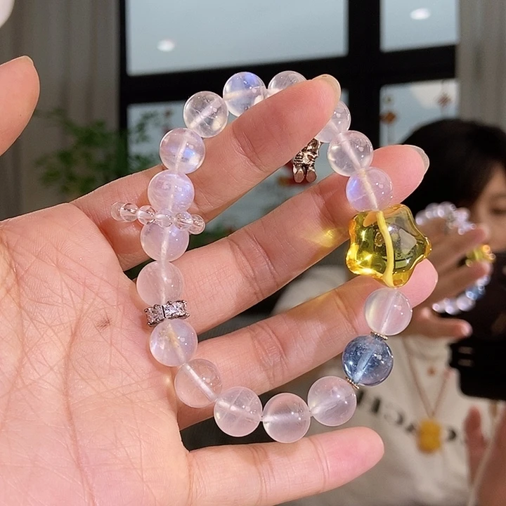 琥珀颈饰未镶嵌蜜蜡
