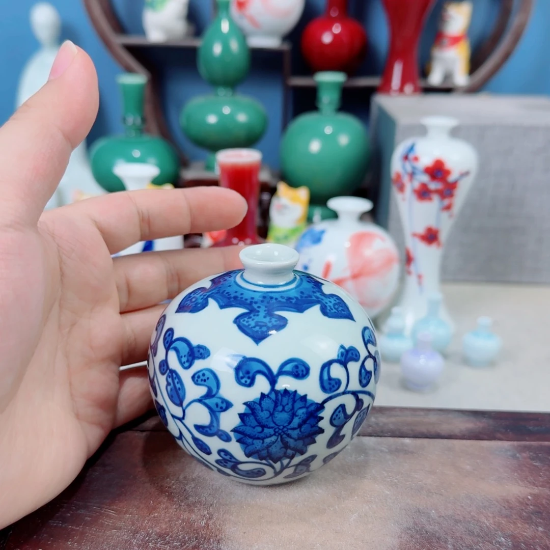 陶瓷手工小花器摆件