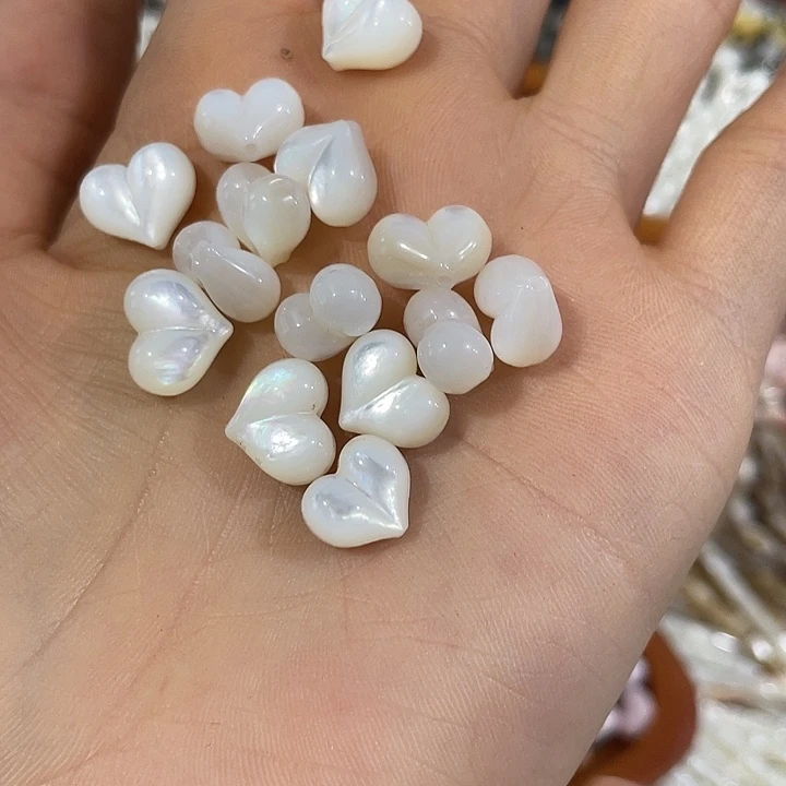 合金玛瑙/玉髓珠宝半成品2颗珍珠贝竖孔屁桃