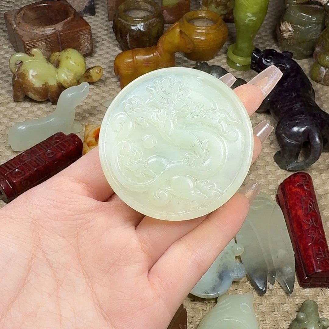 白玉菩提吊坠挂件