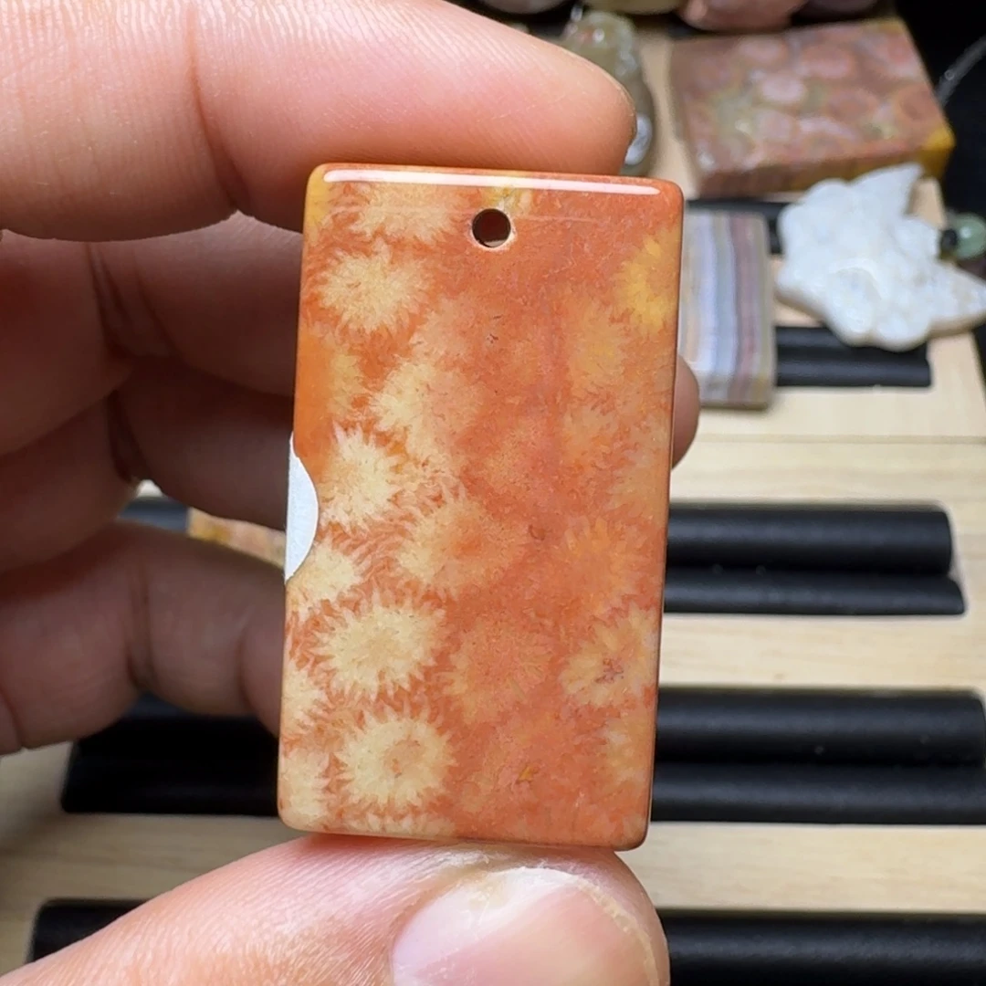 未镶嵌纯天然色有机玉石保真色硅化玉