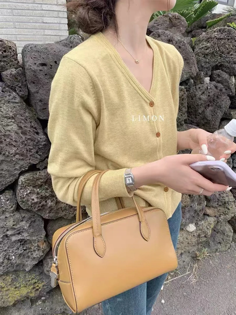 301#新款长袖v领纯色针织开衫