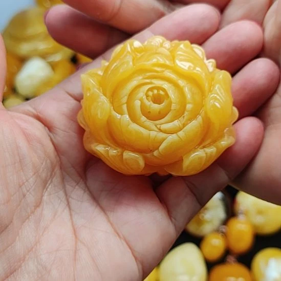 蜜蜡未镶嵌吊坠(赠链)