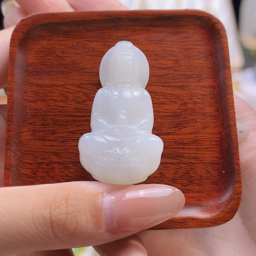 和田玉未镶嵌吊坠(不含链)