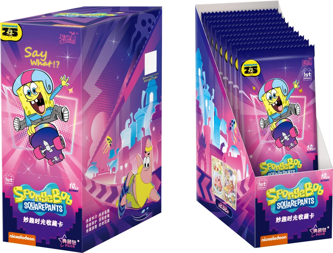 《海绵宝宝》妙趣时光 收藏卡牌【拆盒】