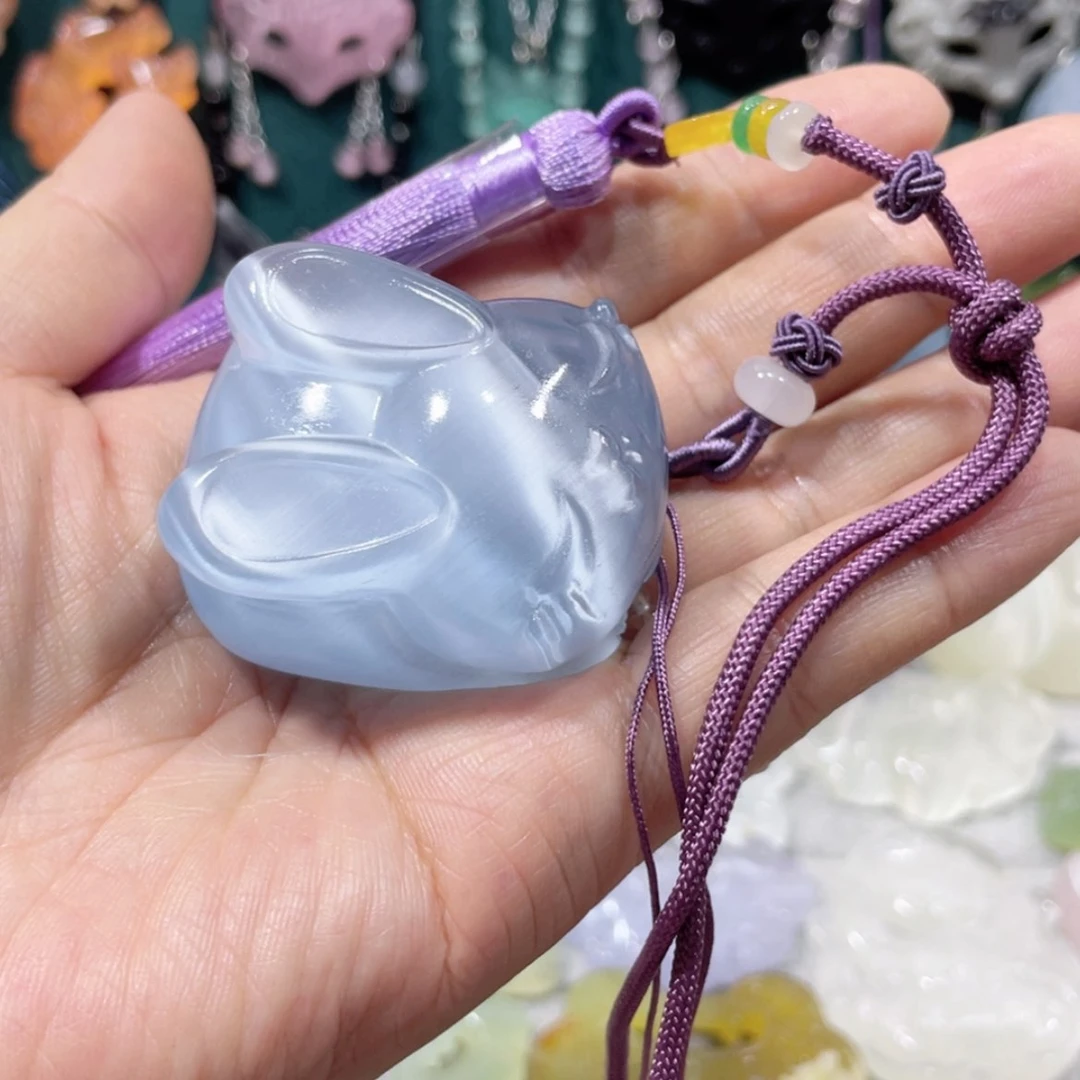 【闪购商品】未镶嵌岫玉颈饰38猫眼