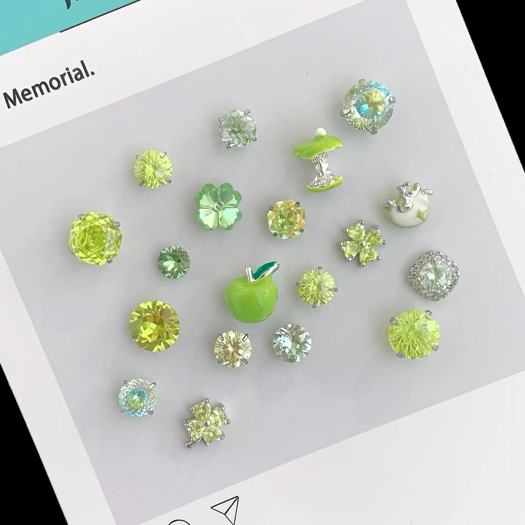 钛钢耳饰 青梅果RINGRING商店绿色系生命力养耳耳骨钉耳钉耳饰