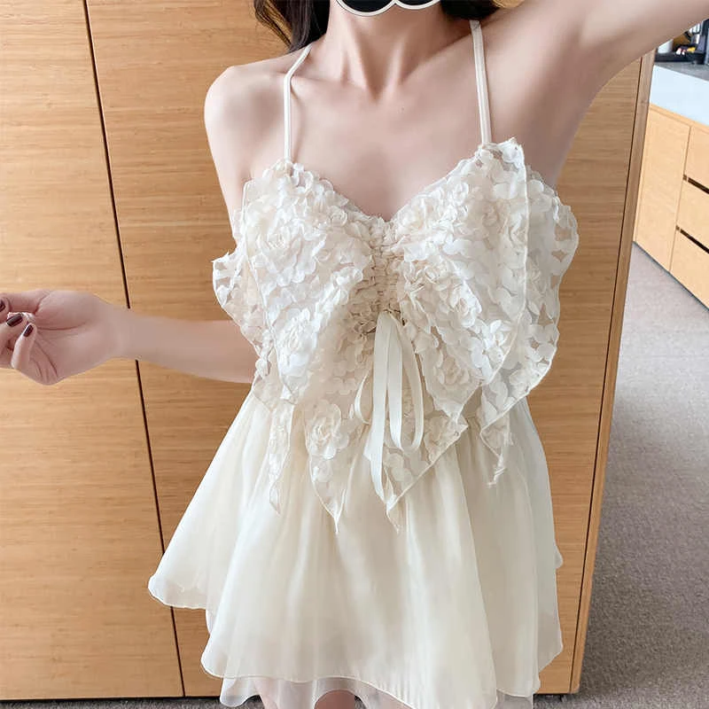 绝美网红高级感蝴蝶结网红保守遮肚显瘦2025新款爆款纯欲泳衣女夏