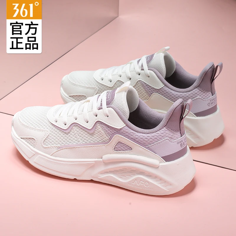 【棉花糖】361°女鞋秋季新款网面透气运动鞋老爹鞋女士休闲鞋中学生