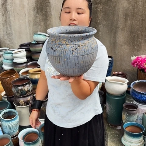 口20高20瑕疵一个盆子。