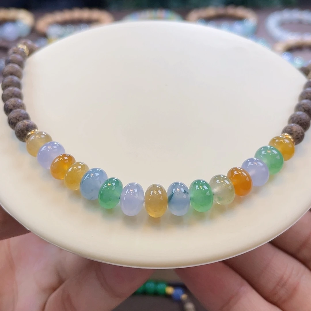 【闪购商品】未镶嵌手链翡翠鼓珠多宝