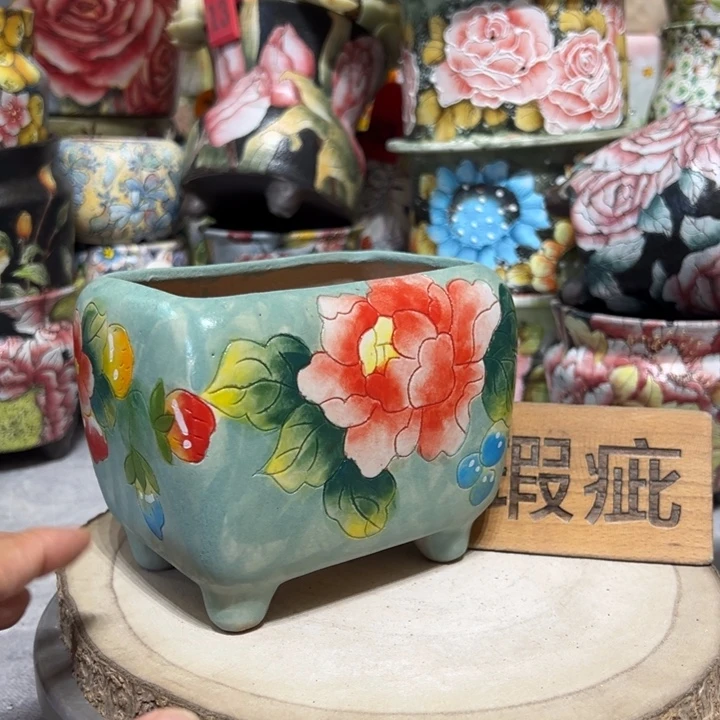 景德镇红陶精品手绘陶瓷