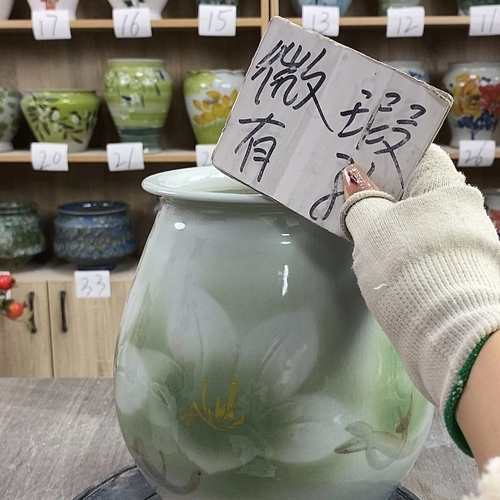 缸8xc景德镇陶瓷花盆