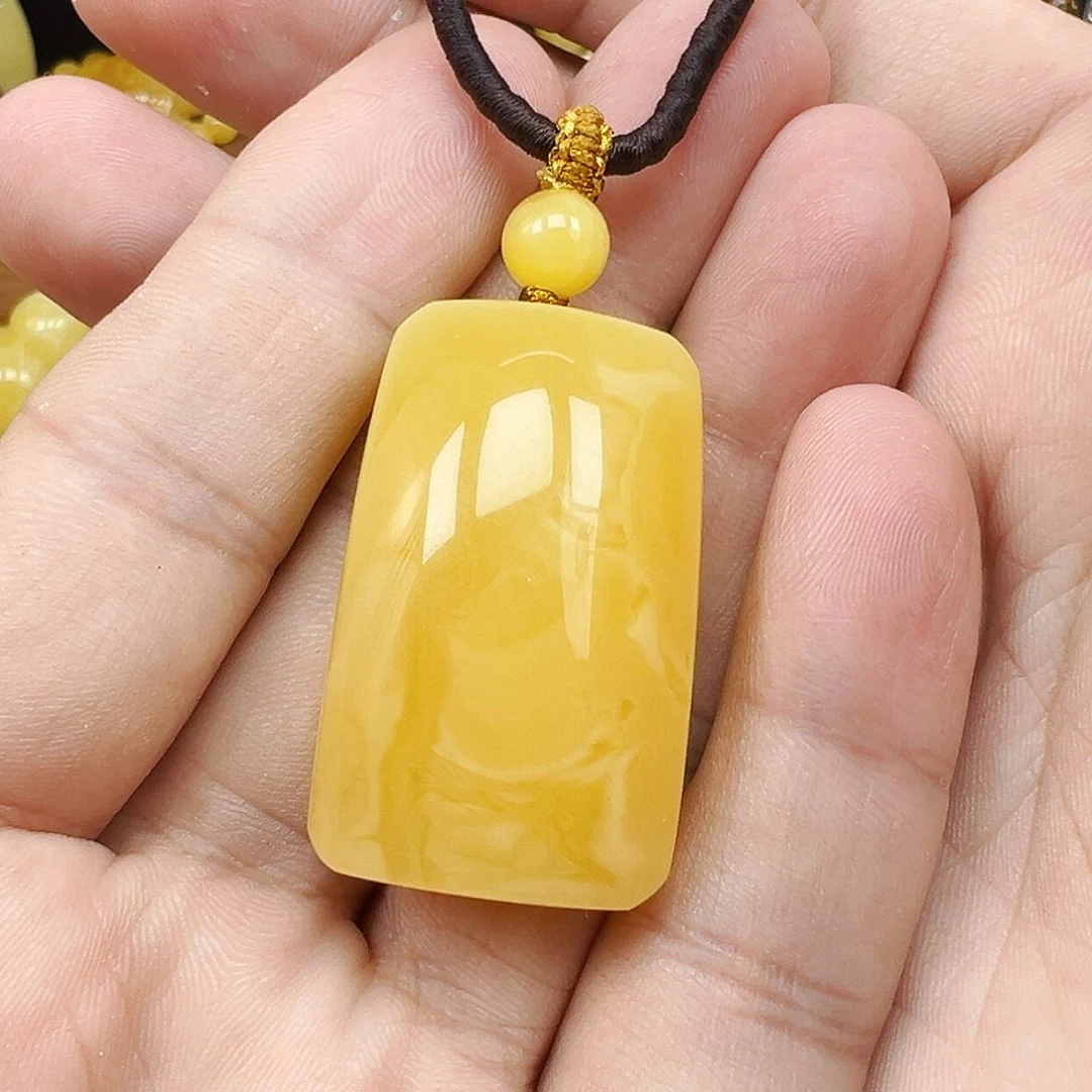 蜜蜡未镶嵌珠宝奇石蜜蜡吊坠15克
