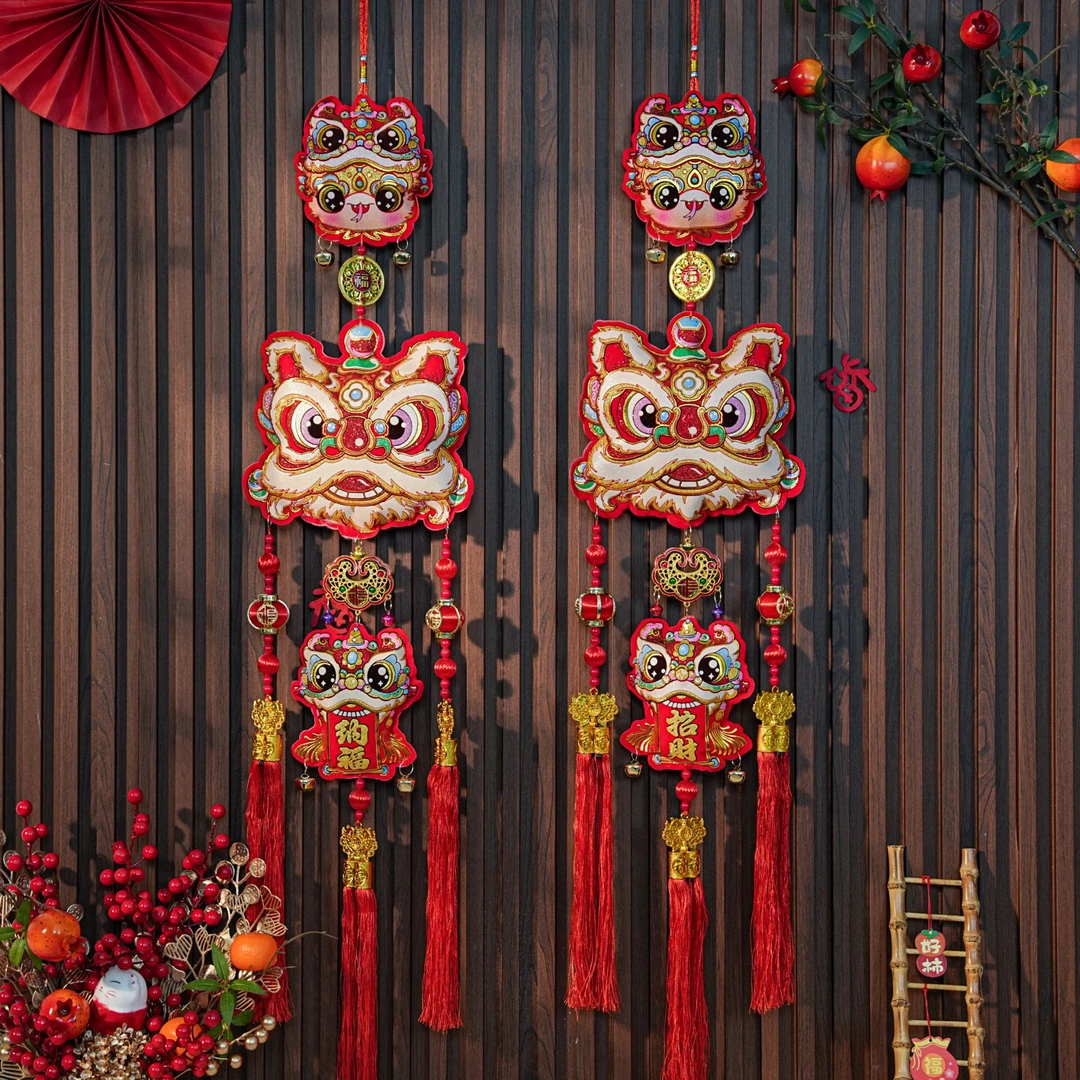 蛇年大挂件新年挂串过年春节布置客厅背景装饰用品2700