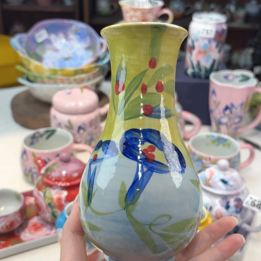 景德镇手绘高温釉下彩陶瓷茶具